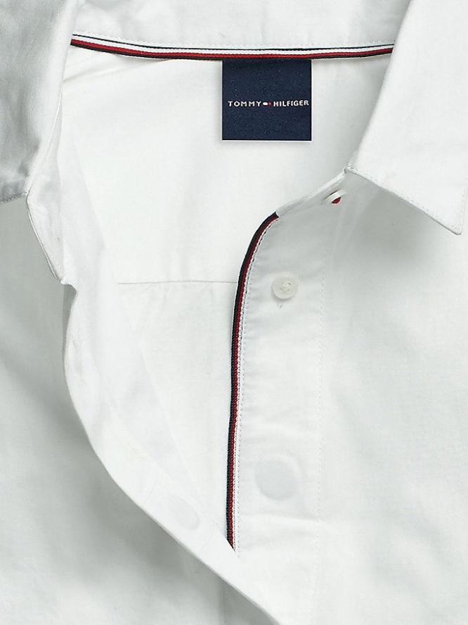 Women's Tommy Hilfiger Adaptive Pure Oxford Cotton Shirts White | USA-XMSKCY