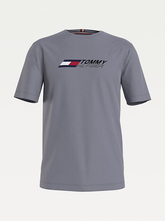 Men's Tommy Hilfiger Sport TH Cool Slim Fit T-Shirts & Polos Silver | USA-VZKFUY